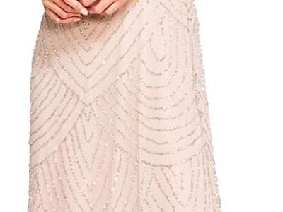 Adrianna Papell Women's Beaded Blouson Dress