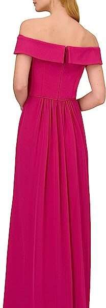 Adrianna Papell Women's Crepe Chiffon Gown