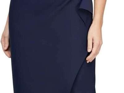 Alex Evenings Women's Slimming Long ¾ Sleeve Side-Ruched Dress