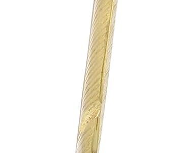 CosmoLiving by Cosmopolitan Aluminum Bird Feather Sculpture, 6" x 2" x 12", Gold