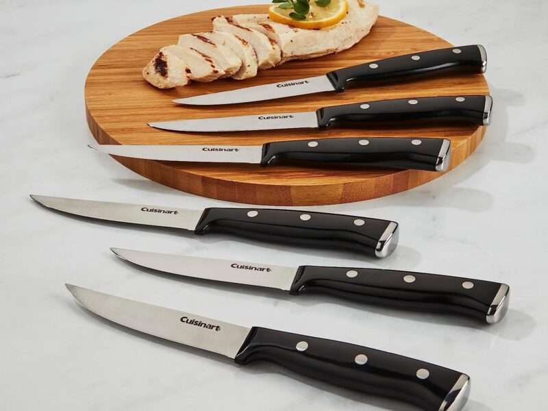 Cuisinart 15-Piece Knife Block Set, Triple Rivet Collection, Black, C77BTR-15P