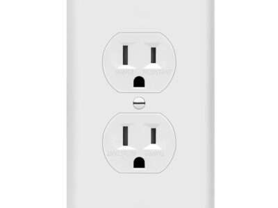 ENERLITES Duplex Receptacle Outlets and Wall Plates Bundle, Tamper-Resistant Electrical Receptacle, 15A 125V, Self-Grounding, 2-Pole, UL Listed, 61580-TR-WWP, White