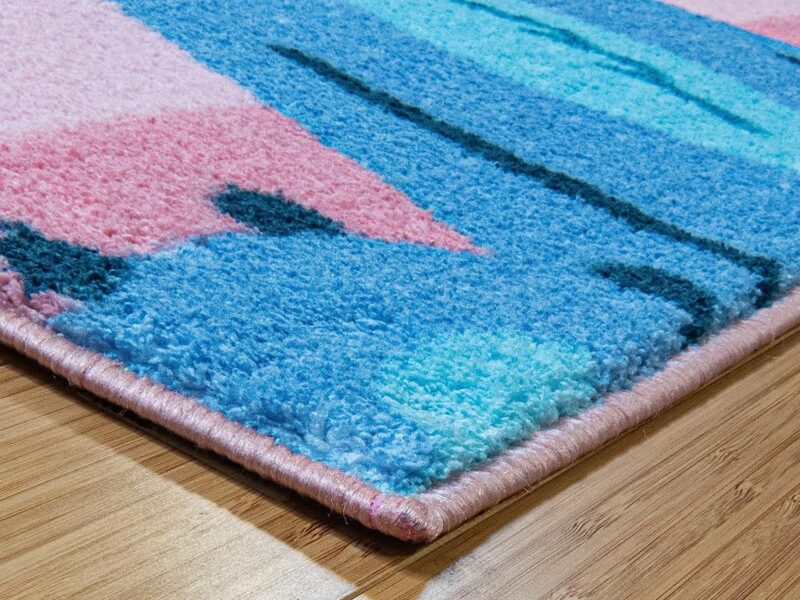 Gertmenian Kids Playroom & Game Room Carpet | Disney Lilo & Stitch Rug | Girls Bedroom Decor | 3x5 Ft Small, Pink, 19838
