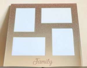 Roselust Sparkle Family Photo Frame Collage Multi Picture Rose Gold Photo Frame For 4 Photos