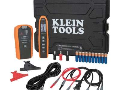 Klein Tools ET310 AC Circuit Breaker Finder, Electric Tester with Integrated GFCI Outlet Tester & RT250 GFCI Outlet Tester with LCD Display & Klein Tools 69411 Circuit Breaker Finder Accessory Kit