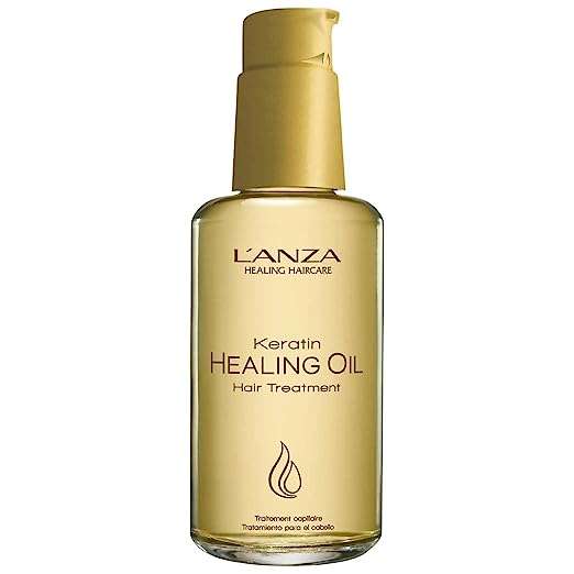 L'ANZA Keratin Healing Oil Treatment – Restores Revives and Nourishes Dry Damaged Hair & Scalp With Restorative Phyto IV Complex Protein UV Protection