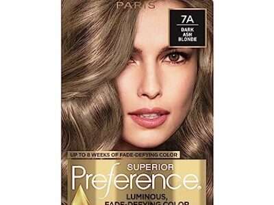 L'Oreal Paris Superior Preference Fade-Defying + Shine Permanent Hair Color, 7A Dark Ash Blonde, Pack of 1, Hair Dye