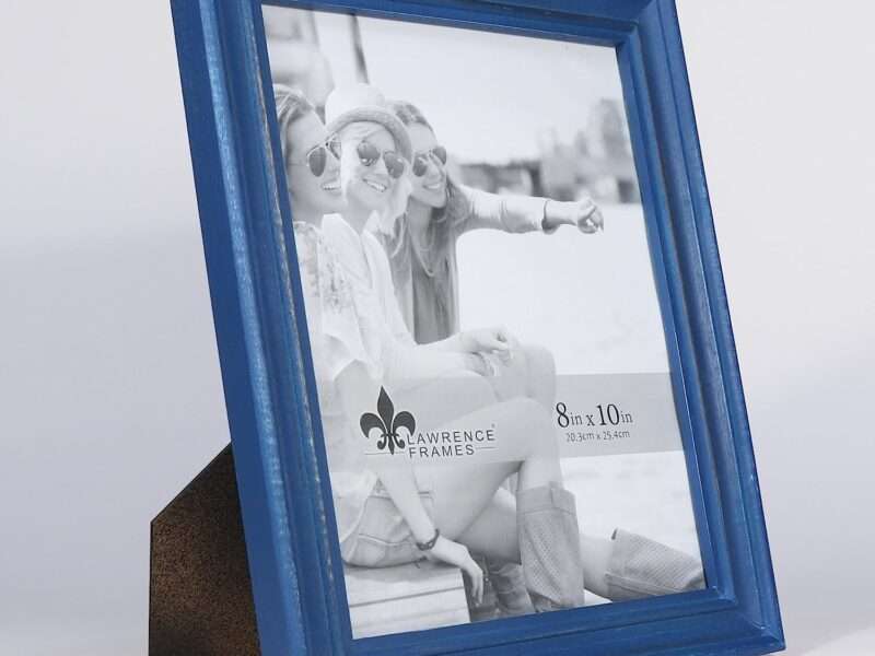 Lawrence Frames 8x10 Durham Weathered Navy Blue Wood Picture Frame