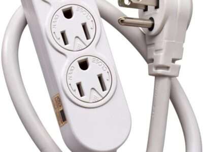Leviton 49605-APS 3-Outlet Power Strip for Use Inside Structured Media Center, White