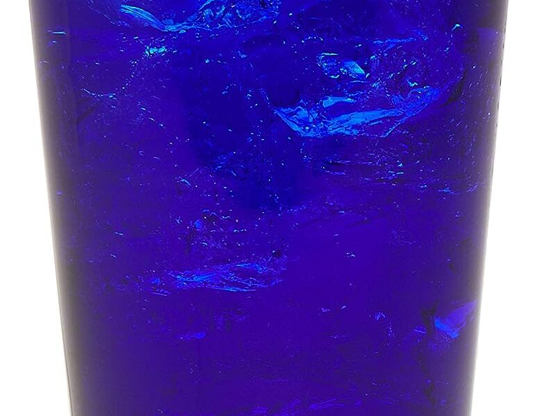 Libbey Cobalt Flare Tumbler Glasses, 17.25-ounce, Set of 8