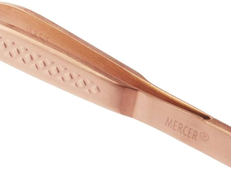 Mercer Culinary Precision Plus Chef Plating Tong, 6-1/2 Inch Offset Tip, Rose Gold