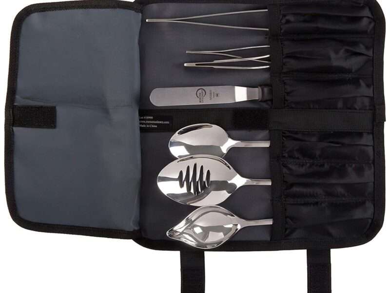 Mercer Culinary Professional Chef Plating Kit, 8 Piece, Black, Stainless Steel