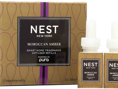 NEST New York Moroccan Amber Smart Home Fragrance Diffuser Refill, Set of 2