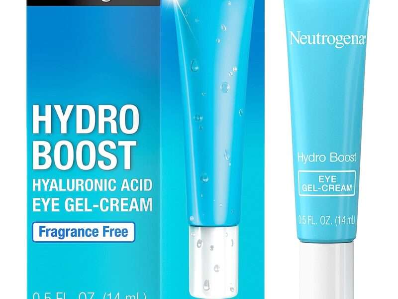 Neutrogena Hydro Boost Eye Cream, Under-Eye Moisturizer with Hyaluronic Acid, Fragrance Free and Non-Comedogenic, 0.5 Oz