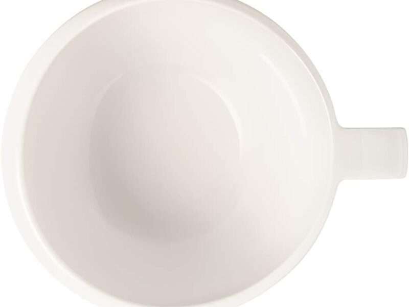 Villeroy & Boch - NewMoon coffee cup, a decorative, elegant cup for your coffee break, made from premium porcelain, dishwasher safe, white, 190 ml