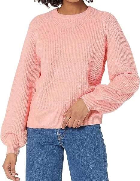 Amazon Essentials Women's Crew Neck Rib Sweater