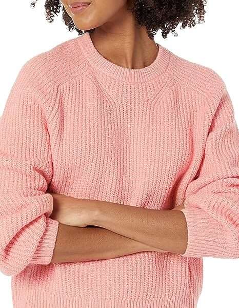 Amazon Essentials Women's Crew Neck Rib Sweater