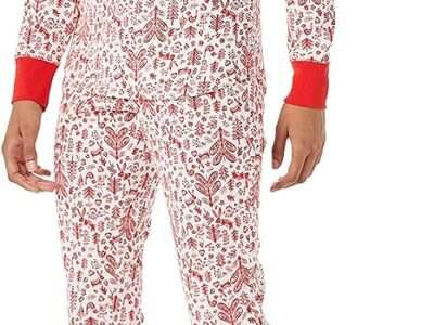 Amazon Essentials Women's Snug-Fit Cotton Pajama Set (Available in Plus Size)