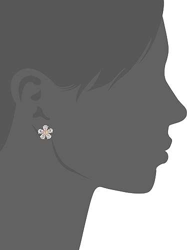 Betsey Johnson Crystal Flower Stud Earrings
