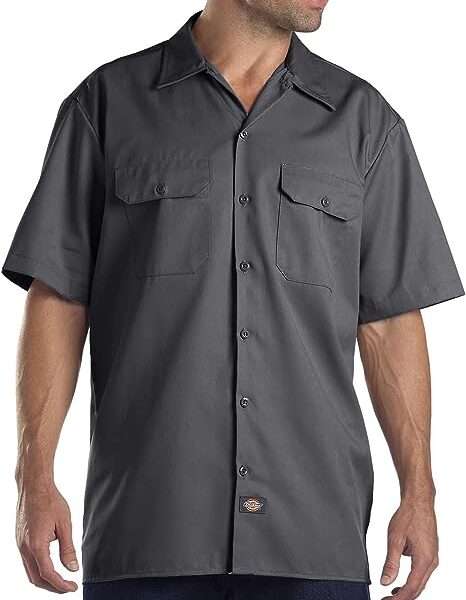 Dickies Men's Short-Sleeve Flex Twill Work Shirt