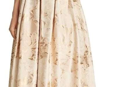 Eliza J Women's Ballgown with Beaded Detail at Neckline