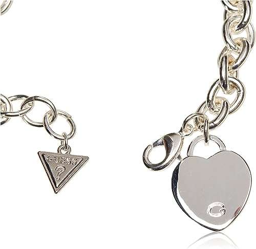 GUESS Basic G Logo Heart Link Bracelet
