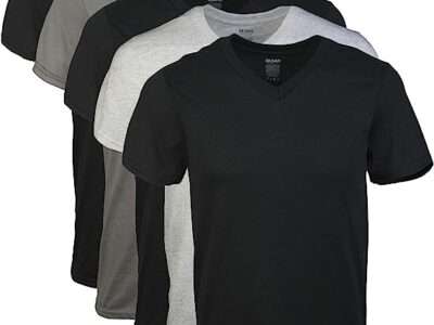 Gildan Men's V-neck T-shirts, Multipack, Style G1103