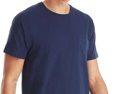 Hanes Men's T-Shirt, Moisture-Wicking Cotton Crewneck Pocket Tees, 6-Pack
