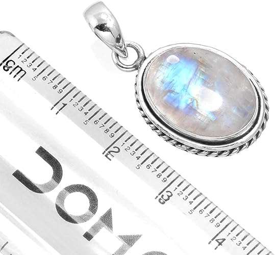 JEWELOPORIUM 925 Sterling Silver Handmade Pendant for Women 12x16 Oval Gemstone Statement Jewelry for Gift (99548_P)