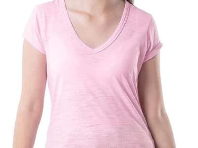 Lee Women's Classic Fit Short Sleeve V-Neck T-Shirt
