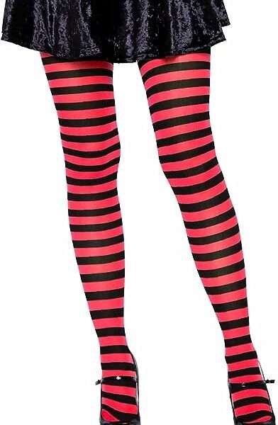 Leg Avenue Women's Nylon Striped Tights