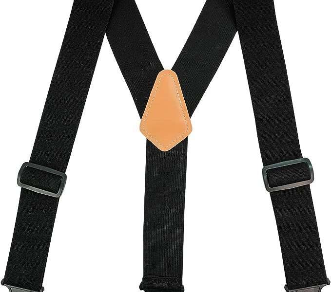 MELOTOUGH Belt Clip suspenders Men Perry suspenders with 2 inch width,non-metal suspenders for casual dress,work place