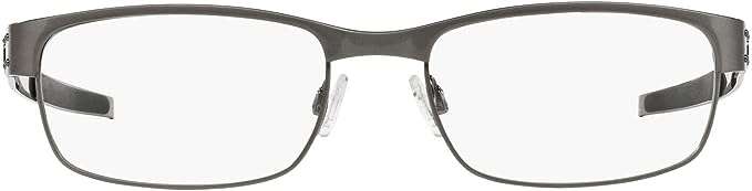 Oakley Men's Ox5038 Metal Plate Titanium Rectangular Prescription Eyeglass Frames