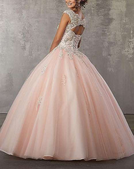 QXMYOO Ball Gown Quinceanera Dresses Sweet 16 Prom Party Princess Dress for Teens