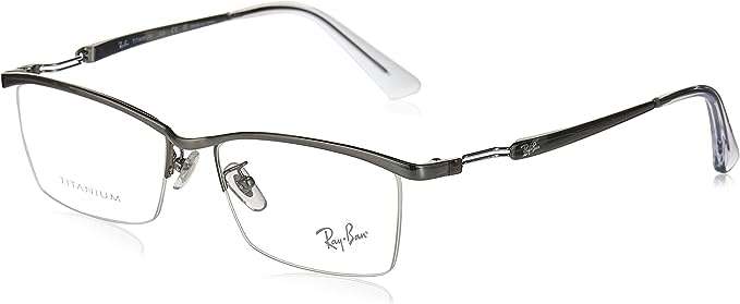 Ray-Ban Men's Rx8746d Titanium Rectangular Prescription Eyeglass Frames