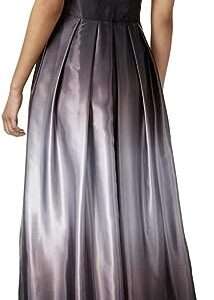 S.L. Fashions Women's Long Satin Ombre Party Dress with Pockets (Missy and Petite)