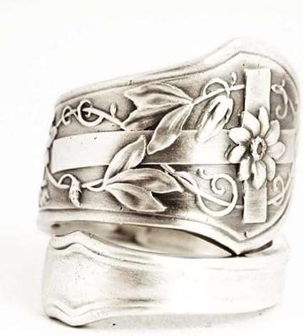 Thumb Ring Flower Plated Silver Rings Fashion Women Ring 9 Practical