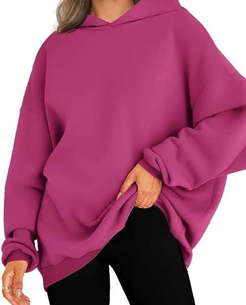 Trendy Queen Women's Oversized Hoodies Fleece Hooded Sweatshirts Comfy Casual Pullover Loose Lightweight Fall Winter Clothes
