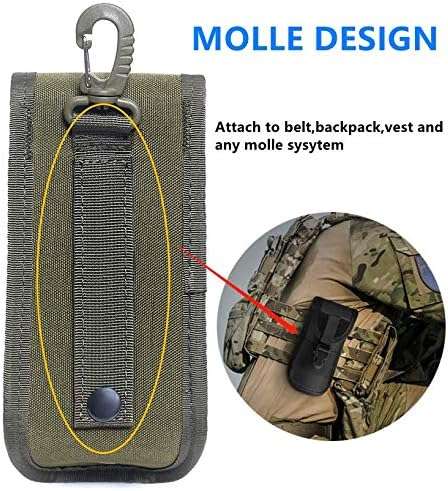 ACEXIER MOLLE Glasses Pouch Outdoor Durable Tactical Pouch Sunglasses Case Army Style Flashlight Pouch with Buckle