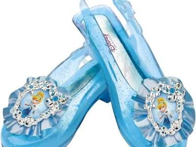Disney Princess Cinderella Sparkle Shoes, Official Disney Costume Accessories, Age Grade 4+, Fits up to Size 6