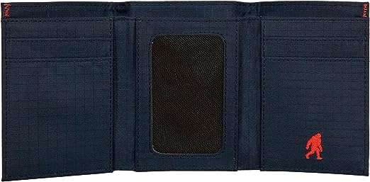Eddie Bauer Men's Companion Ripstop Nylon Trifold Wallet, Navy, One Size
