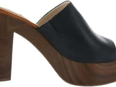 Jessica Simpson womens Shelbie Block Platform Heeled Sandal, Dark Black, 10 US