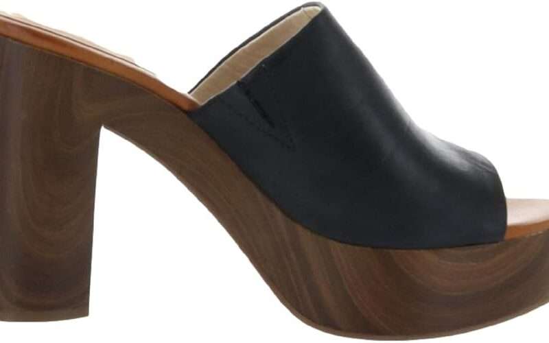 Jessica Simpson womens Shelbie Block Platform Heeled Sandal, Dark Black, 10 US