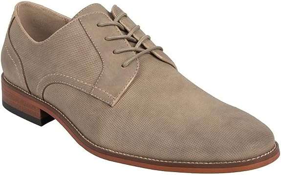 Kenneth Cole Men's Unlisted Dress Shoes Cheer Buck Classic Cap-Toe Lace-Up Memory Foam Insole