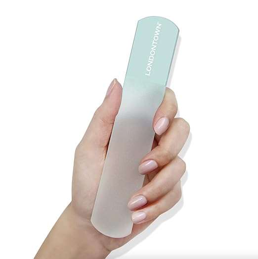 LONDONTOWN Glass Foot File for Toenails and Feet Callus Remover Pedicure Tool Accessory for Wet or Dry Skin