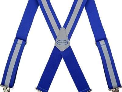 MELOTOUGH Reflective Safety Suspenders|Work Suspenders with Hi Viz Reflective Strip Hold Up Tool Belt Suspenders