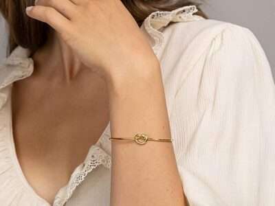 PAVOI 14K Gold Plated Forever Love Knot Infinity Bracelets for Women | Gold Bracelet for Women