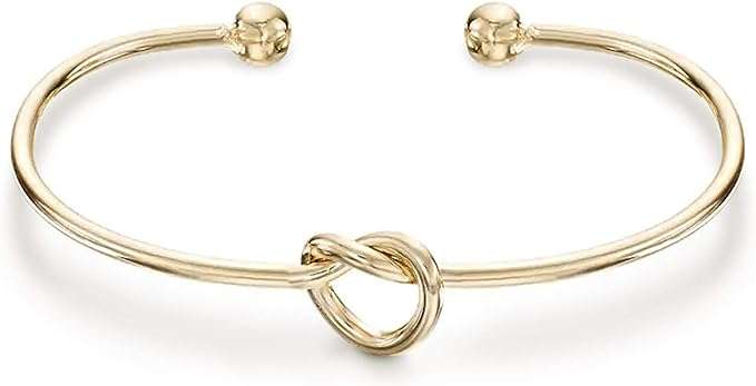 PAVOI 14K Gold Plated Forever Love Knot Infinity Bracelets for Women Gold Bracelet for Women