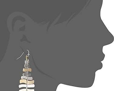 Robert Lee Morris Soho Prisma Two-Tone Sculptural Drop Earrings