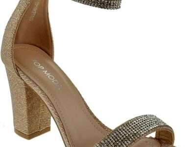 TOP Moda Women's Fashion Ankle Strap Evening Dress High Heel Sandal Shoes